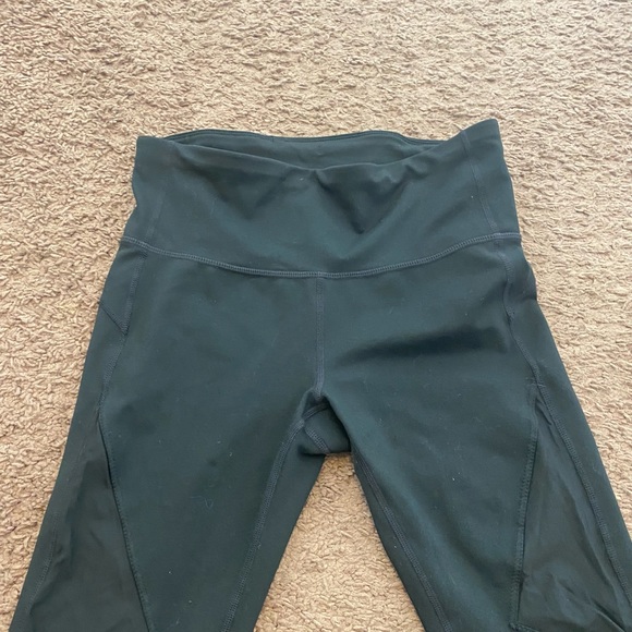 2 FOR $20 GAP G Fast True Black Leggings Mesh Side Cut Out  High Rise Small $65 - Picture 3 of 7